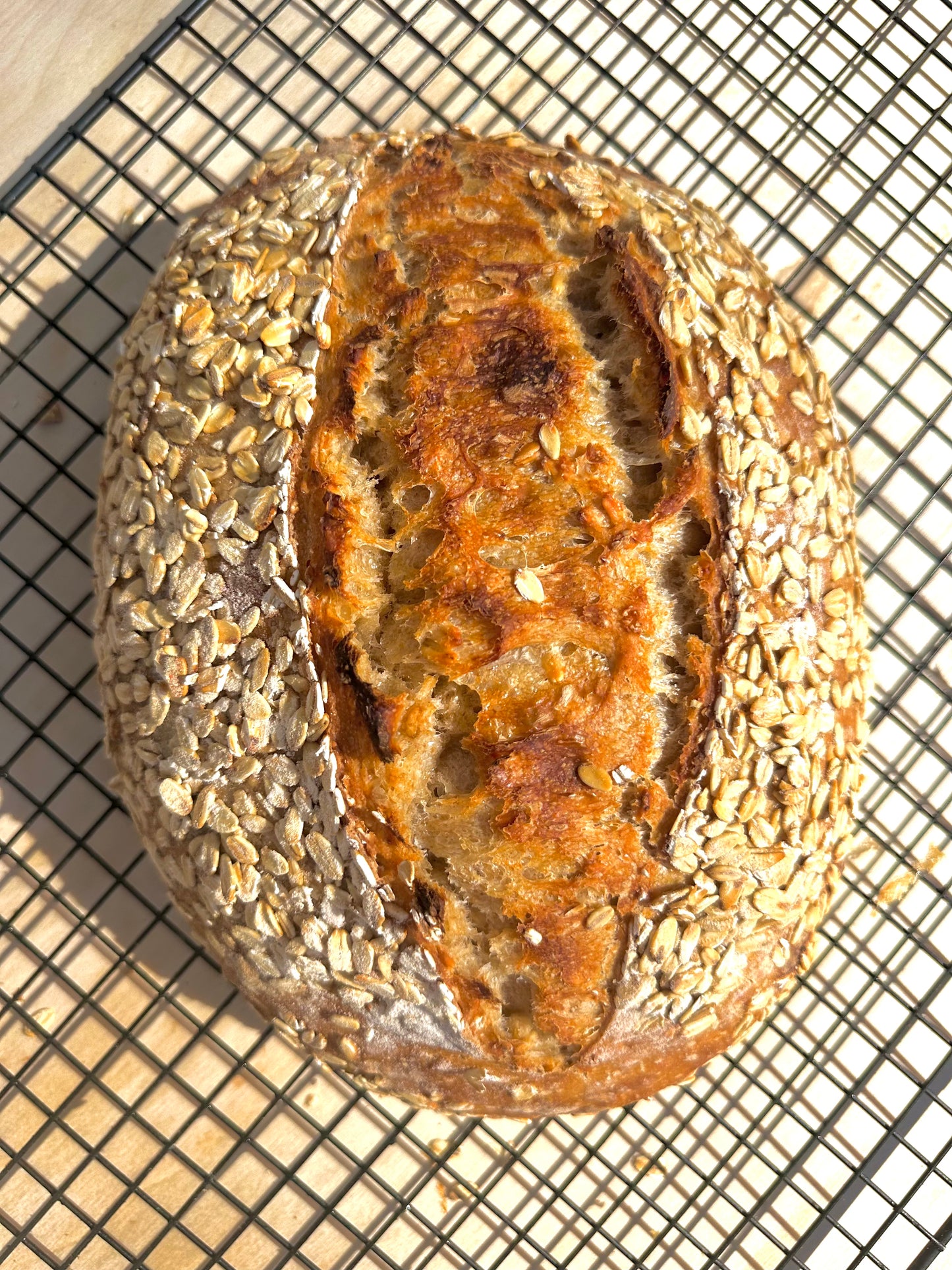 Oats and Honey Sourdough Loaf