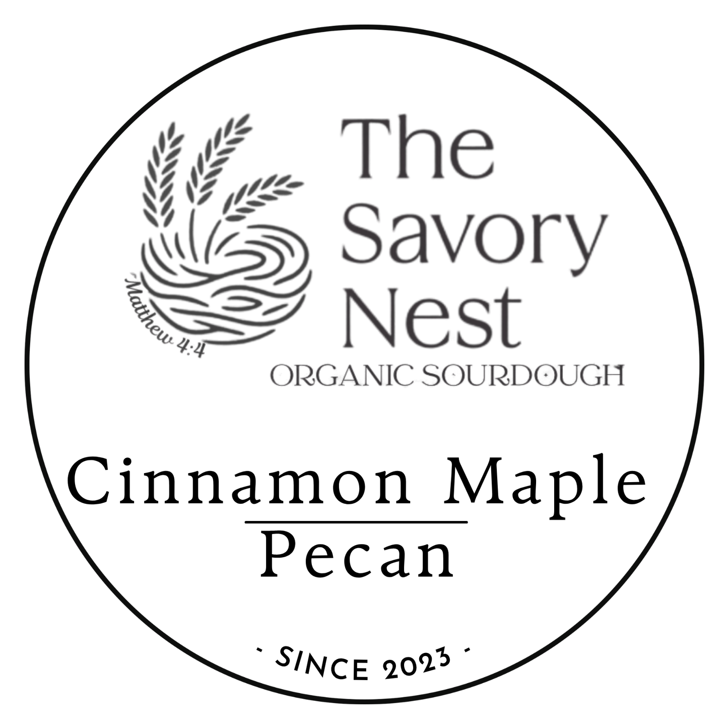 Cinnamon Maple Pecan Sourdough Loaf