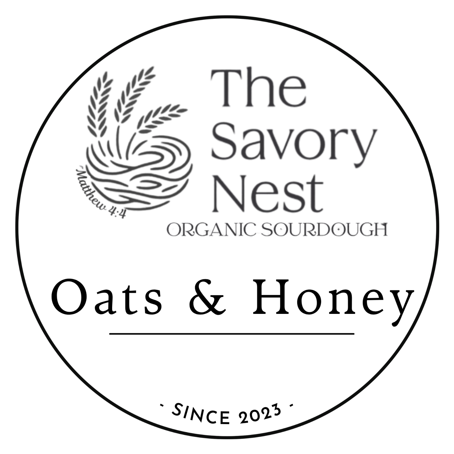 Oats and Honey Sourdough Loaf